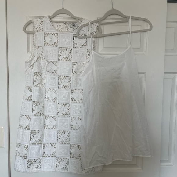 Sea New York Melia Embroidered Crochet Lace Mini Dress - Picture 3 of 6